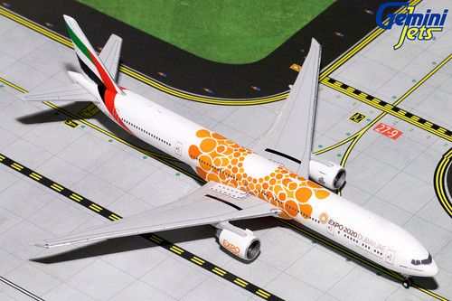 Gemini Jets EMIRATES B777-300ER (Orange Expo 2020) A6-EPO GJUAE1816 1:400