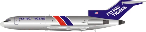 Inflight200 Flying Tigers Boeing 727-100 N1931 Polished IF721FT1019P 1:200