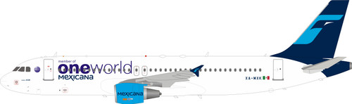 Inflight200 Oneworld Mexicana Airbus A320-214 XA-MXK IF3200819 1:200