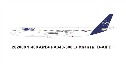 Panda Models Lufthansa A340-300 D-AIFD 202008 1:400