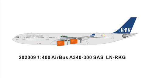 Panda Models SAS A340-300 LN-RKG 202009 1:400