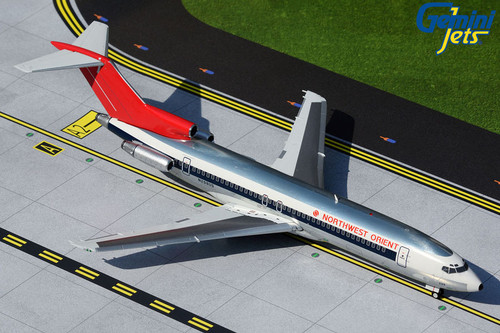 Gemini200 Northwest Orient B727-200/Adv. N298US 1970s, 1980s polished livery G2NWA334 1:200