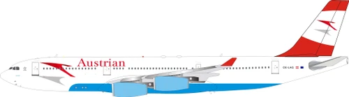 Inflight200 Austrian Airlines Airbus A340-211 OE-LAG IF3420S0819 1:200
