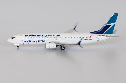 NG Model WestJet Airlines #100 Boeing 737NG 737-800/w C-GAWS 58087 1:400