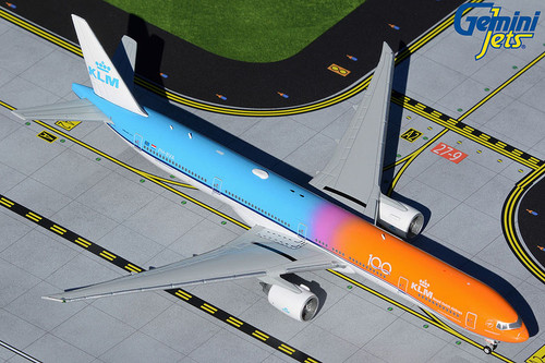 Gemini Jets KLM B777-300ER PH-BVA Orange Pride with KLM 100 Years Logo GJKLM1905 1:400