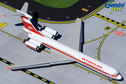 Gemini Jets Interflug IL-62M DDR-SEN GJIFL1801 1:400