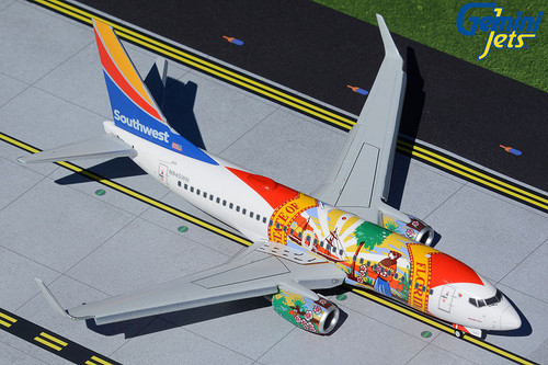 Gemini200 Southwest Airlines B737-700 Florida One w/ flaps down N945WN G2SWA914F 1:200