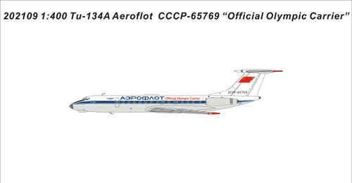 Panda Models Aeroflot - Soviet Airlines Tu-134A CCCP-65769 202109 1:400