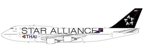 JC Wings Thai Airways B747-400 HS-TGW "Star Alliance livery" (Flap Down) JC4THA898A 1:400