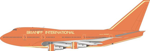 Inflight200 Braniff International Airways Boeing 747SP-27 N606BN with stand and keyring IF74SPBN1221 1:200