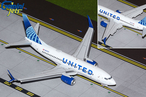 Gemini200 United Airlines B737-700 flaps down N21723 G2UAL1014F 1:200