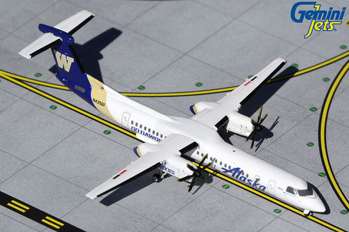 Gemini Jets Alaska Airlines Dash 8 Q400 Univ. of Washington Huskies N435QX GJASA2027 1:400