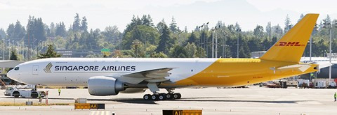JC Wings Singapore Airlines B777F 9V-DHA (Interactive Series) SA2SIA021C 1:200