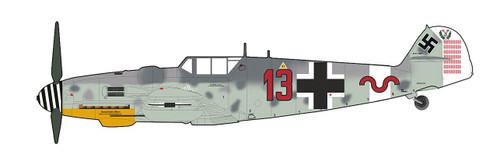 Hobby Master BF 109G-6 HA8756W Red 13, W.Nr. 27169, 11./JG 27, Greece, Nov 1943 1:48