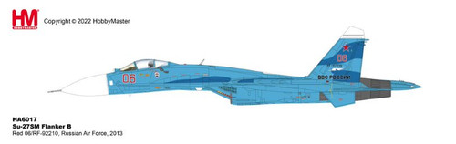 Hobby Master Su-27SM Flanker B HA6017W Red 06/RF-92210, Russian Air Force, 2013 1:72