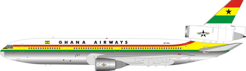 Inflight200 Ghana Airways 9G-ANA McDonnell Douglas DC-10-30 polished IFDC10GH0622P 1:200