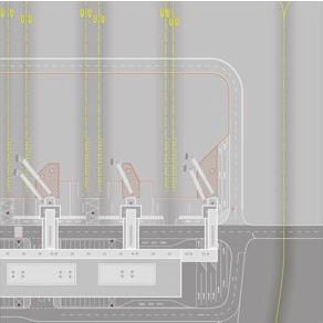 Herpa MUNICH AIRPORT CARDBOARD SOUTH PIER 1/500