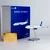 NG Models United Airlines 737 MAX 9 N37555 Blue Evolution livery; with metal stand 94001 1:200