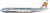 B-Models TRANS GLOBAL AIRLINES Boeing 707-300 N324F with stand B-707-AIRPORT-55-P 1:200
