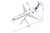 Hawaiian Airlines B717-200 N492HA  G2HAL1351 Scale 1:200