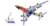 HX Models Singapore Airlines Boeing 747-400 9V-SPL "Tropical" Flaps-Down Version B615301F 1:400