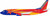 B-Models Southwest Airlines Boeing 737-3H4 N383SW "Arizona One" With Stand B-733-383 Scale 1:200