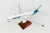 WESTJET 737-MAX8 W/WOOD STAND & GEAR NEW LIVE SKR8276 1:100