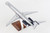SKYMARKS AEROMEXICO MD-80 1/100 W/WOOD STAND & GEAR