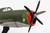 POSTAGE STAMP P-47 THUNDERBOLT BIG STUD 1/100