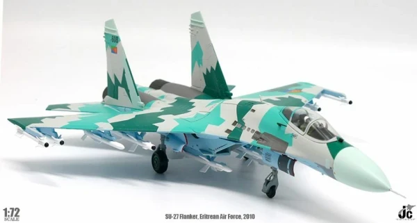 JC Wings Eritrean Air Force, 2010 SU-27 Flanker JCW-72-SU27-007 Scale 1:72