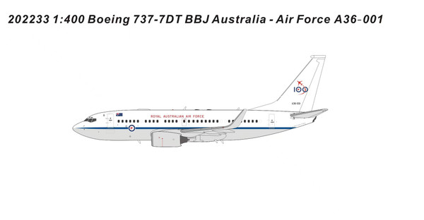 Panda Models Australia-Air Force B737-700WL A36-001 202233 1:400