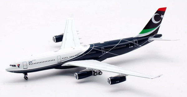 Inflight200 LIBYAN A340-200 with stand 5A-ONE 1:200