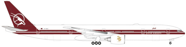 Qatar 777-300ER 25 Years Of Excellence (limited) HE536561 1:500