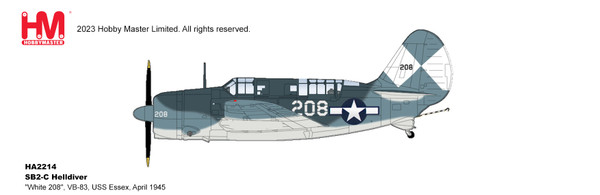 Hobby Master SB2-C Helldiver 1:72 VB-83 USS Essex April 1945 HA2214W