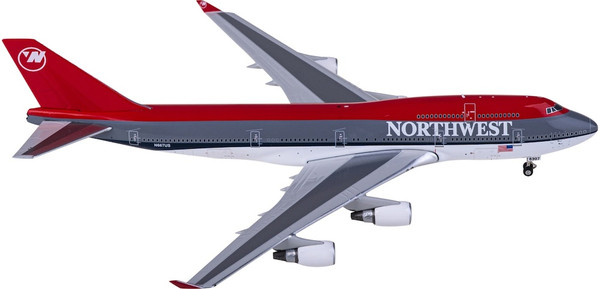Phoenix Northwest Airlines Boeing 747-400 N667US Bowling Shoe Livery PH04534 1:400