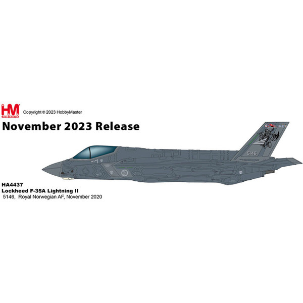 F-35A Lightning II Royal Norwegian AF, November 2020 HA4437 1:72