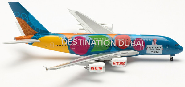 Emirates A380 Desination Dubai (limited) HE536905 1:500