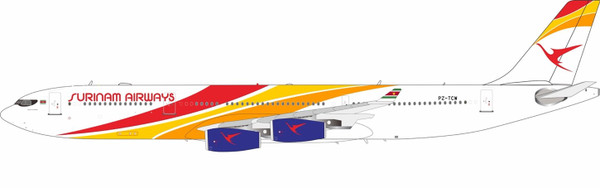 Inflight200 Surinam Airways Airbus A340-313 PZ-TCW with stand IF343PY1123 1:200