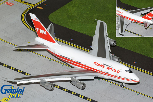Trans World Airlines B747SP "Boston Express" w/ flaps down N58201 G2TWA1159F 1:200