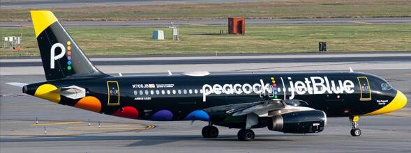 JC Wings JetBlue A320 N706JB "Peacock" JC4JBU0195 1:400
