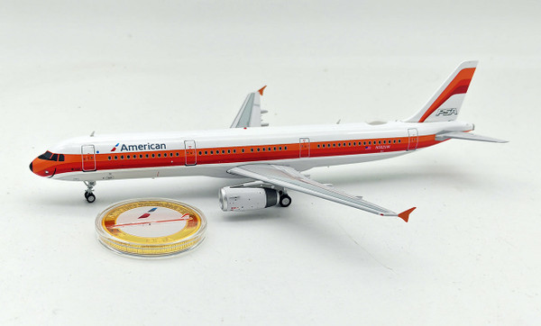 Inflight200 American Airlines Airbus A321-231 N582UW with stand and collectors coin IF321AA582 1:200