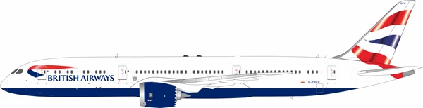 Inflight200 BRITISH AIRWAYS Boeing 787-9 G-ZBKK with stand and coin ARDBA67 1:200
