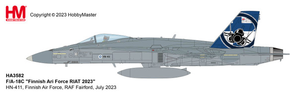 Hobby Master F/A-18C Hornet Finnish Air Force, RAF Fairford, July 2023 HA3582 1:72