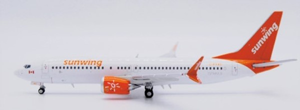 JC Wings Sunwing Airlines Boeing 737 MAX 8 Reg: C-FYXC With Antenna LH4313 1:400