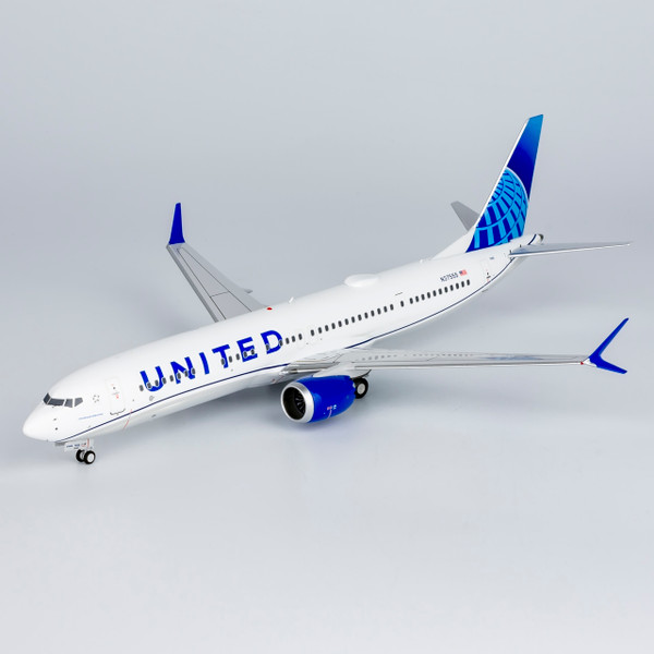 NG Models United Airlines 737 MAX 9 N37555 Blue Evolution livery; with metal stand 94001 1:200