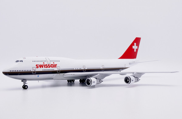 JC Wings Swissair Boeing 747-300 "Polished" Reg: HB-IGF With Stand XX20525 1:200