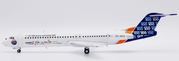 House Color Fokker 100 "1st TAY 650 powered Fokker 100" Reg: PH-MKH With Stand XX20420 1:200