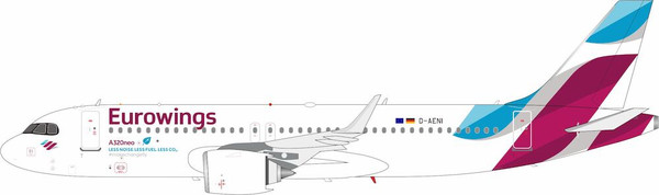 JFox Eurowings A320-251NX D-AENI JF-A320-055L 1:200