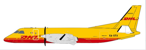 JC Wings DHL Aviation Saab 340A(F) Reg: XA-STX With Antenna XX40231 1:400