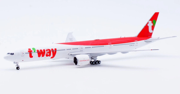JC Wings T'Way Air Boeing 777-300ER Reg: HL8706 With Antenna XX40667 1:400